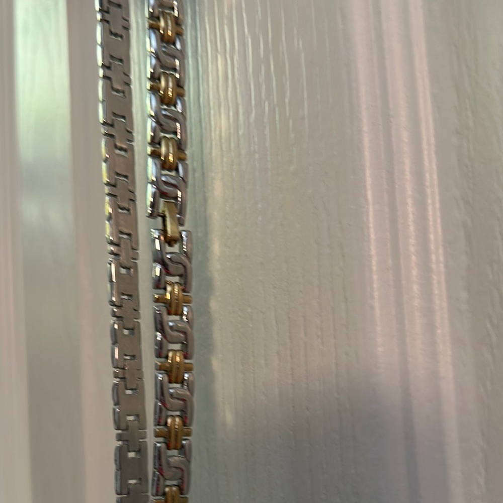 Silver and Gold Chain necklace